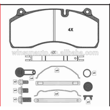 29181 Plaquette de frein de camion Renault &amp; Volvo Trucks